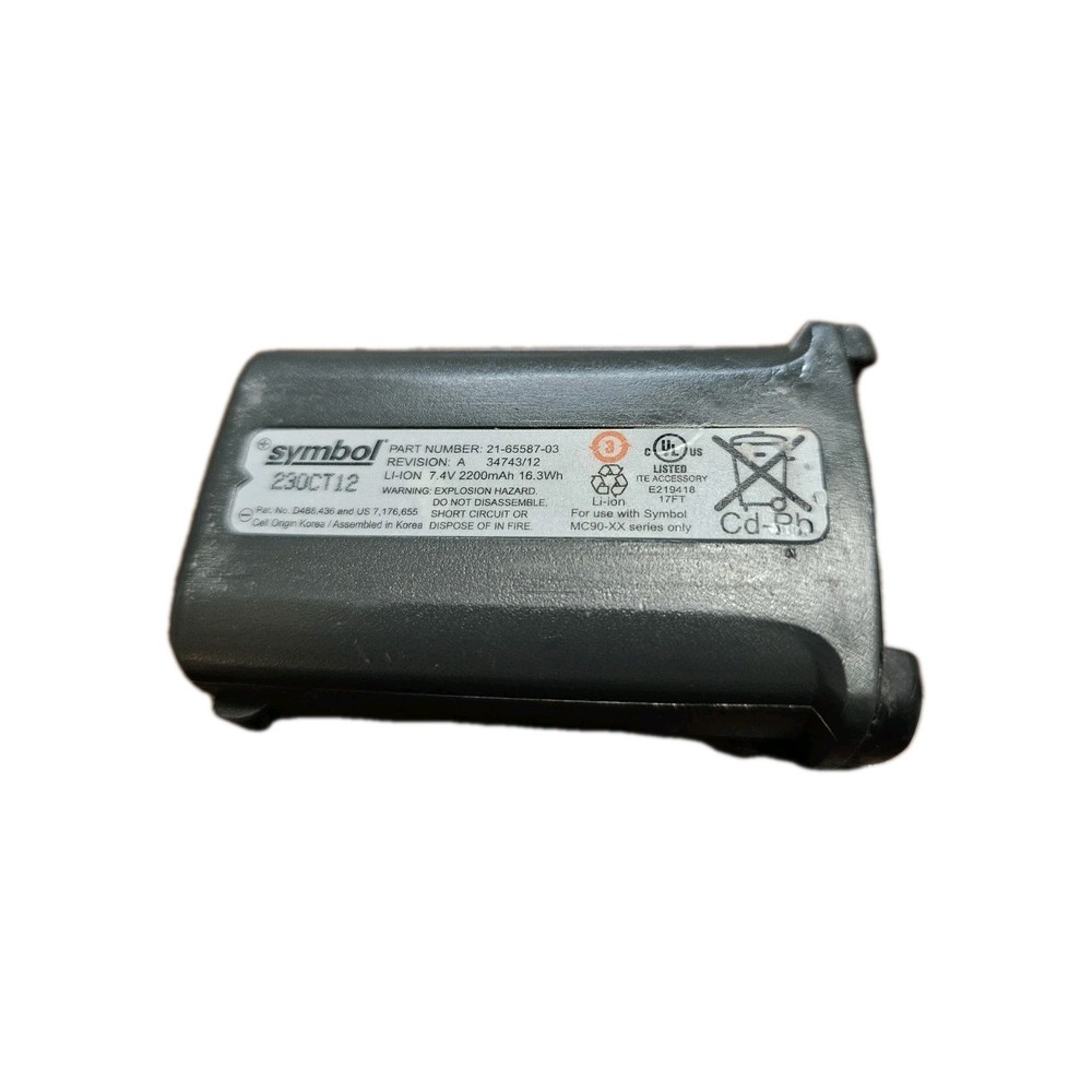 Symbol PART # 21-65587-03 MC90-XX SERIES ONLY Battery (Zebra)