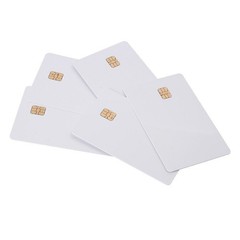 5PCS ISO PVC IC SLE4442 Chip Blank Smart Card Contact IC Card Safety White