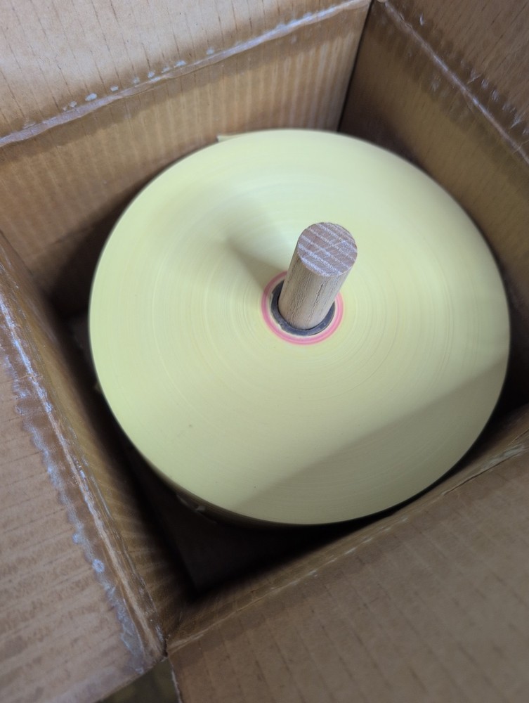 7 Rolls of Yellow Teletype Paper 11/16 Inch