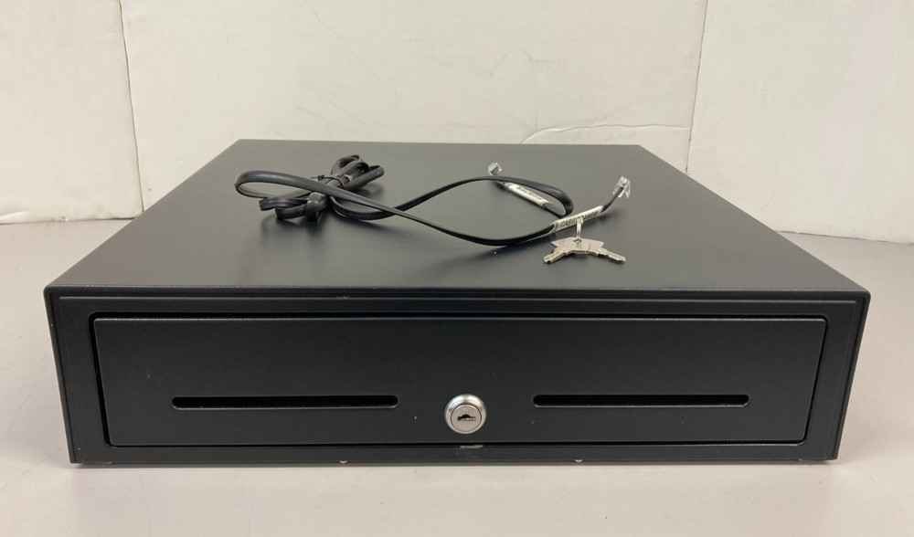 ECH POS Cash Drawer CC-410-B2-5B8C includes key and cable