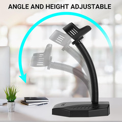 Universal Barcode Scanner Stand: Wall Mountable with Compartment, Bar-Code Reade