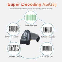 Symbol LS2208-SR20007R-NA Laser Barcode Scanner 1D Code USB Wired Automatic POS