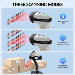TMCT10 Bluetooth 1D Barcode Scanner Wireless Laser Reader AutoSensing POS