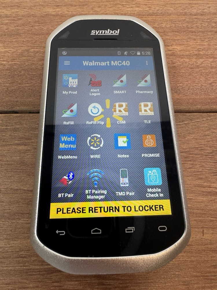 Symbol Zebra Motorola MC40 Touch Computer Scanner with Walmart Software TESTED