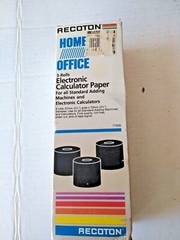 1988 Recoton Home Office 3 Rolls Electronic Calculator Paper Adding Machines new