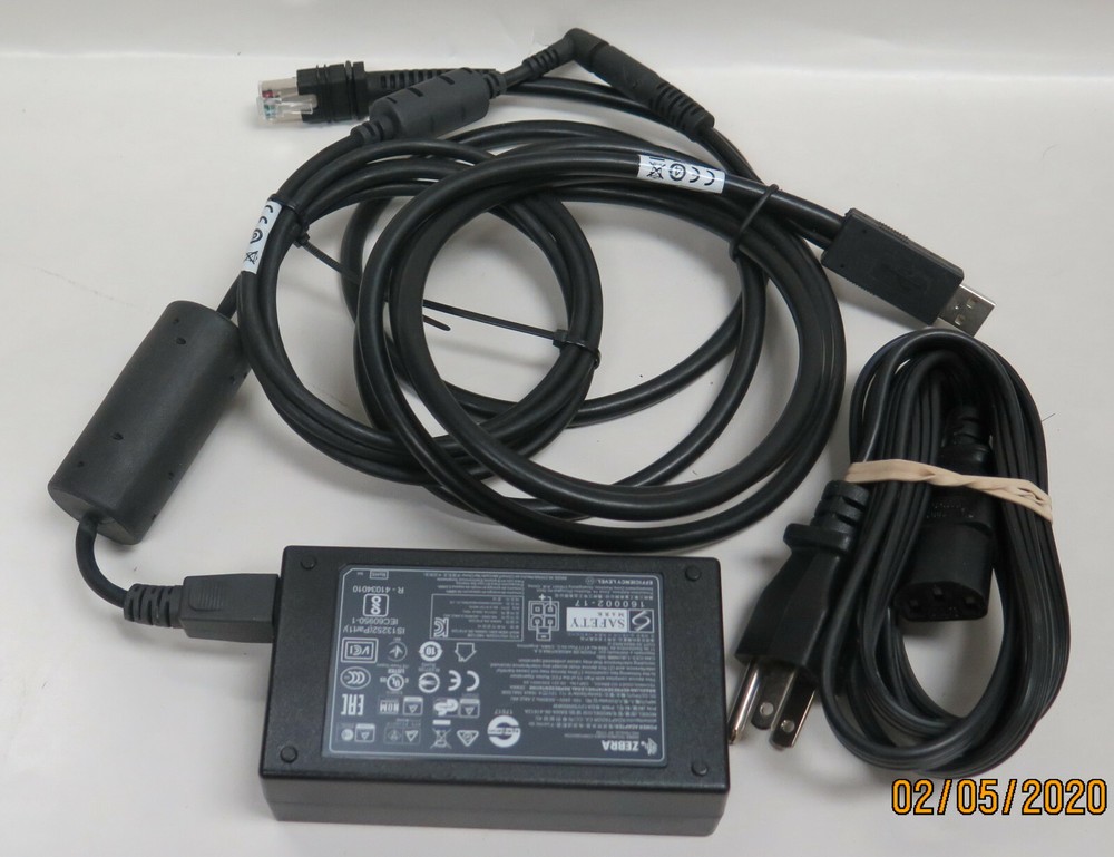 Zebra Scanner Powered USB Cable CBA-U42-S07PA STB3678 Cradle FLB3678 DS3678 w PS