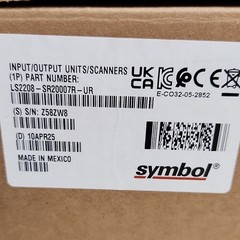 Symbol LS2208 Barcode Scanner LS2208-SR20007R-UR Wired with Gooseneck Stand