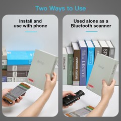 Eyoyo 2D Back Clip Barcode Scanner Wireless Phone Back Clip 1D QR Code Reader
