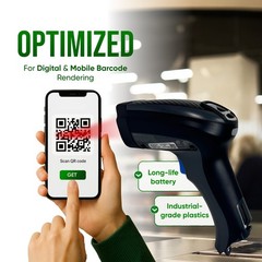 Barcode Scanner w/BC8030 910 Mhz Base – Similar to Datalogic POWERSCAN M8300🔥