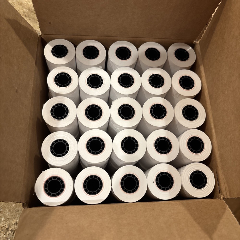 50 Rolls 2 1/4 x 50&prime; Thermal Paper Credit Card & Cash Register POS Receipt Paper