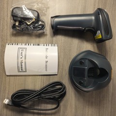 NEW TaoTronics TT-BS009 Wireless Barcode Scanner-Black,32-bit, Long-Range