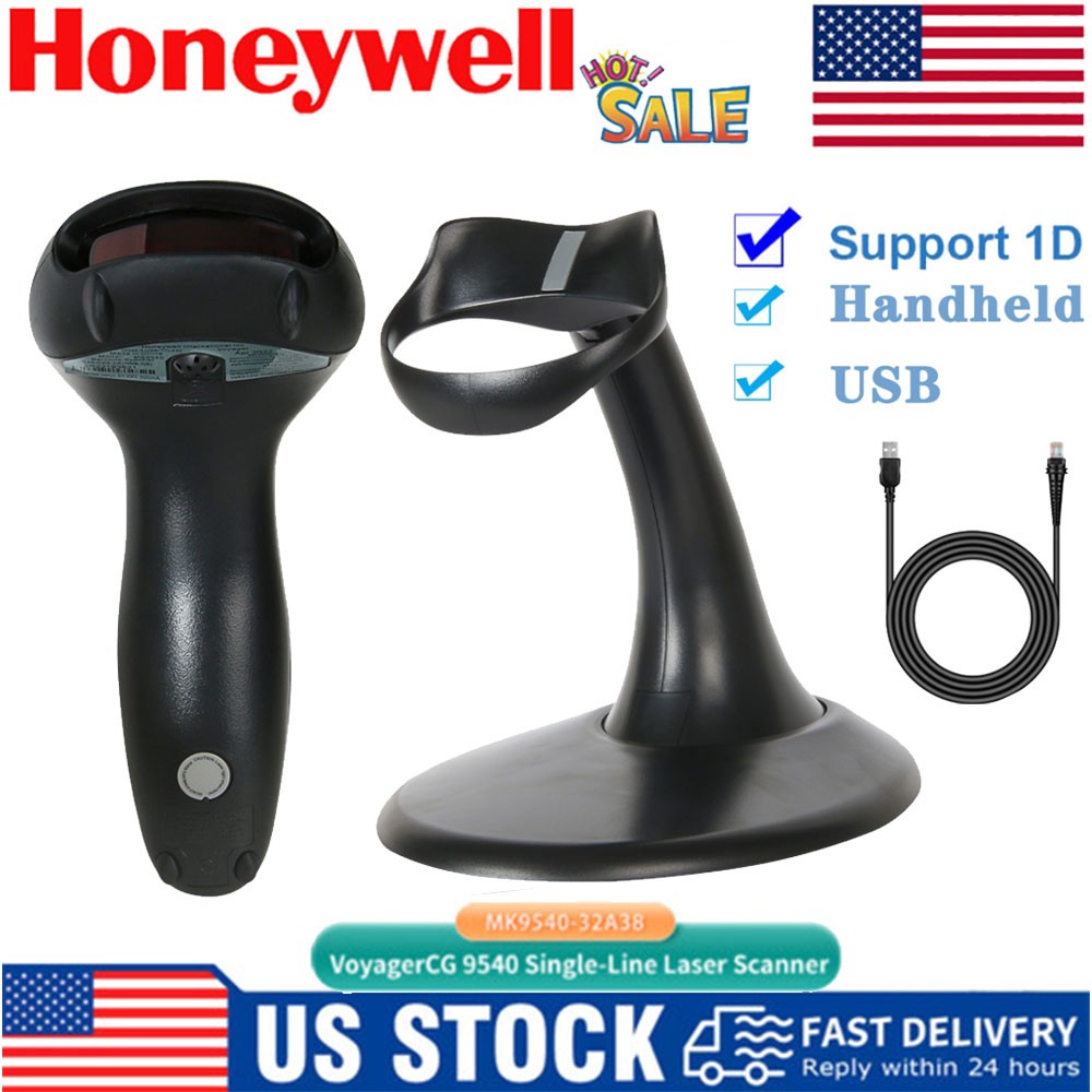 Honeywell MS9540 1D Barcode Scanner MK9540-32A381 VoyagerCG Black USB and Stand