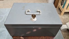 Vintage Eagle Lock Company Metal Cash Box