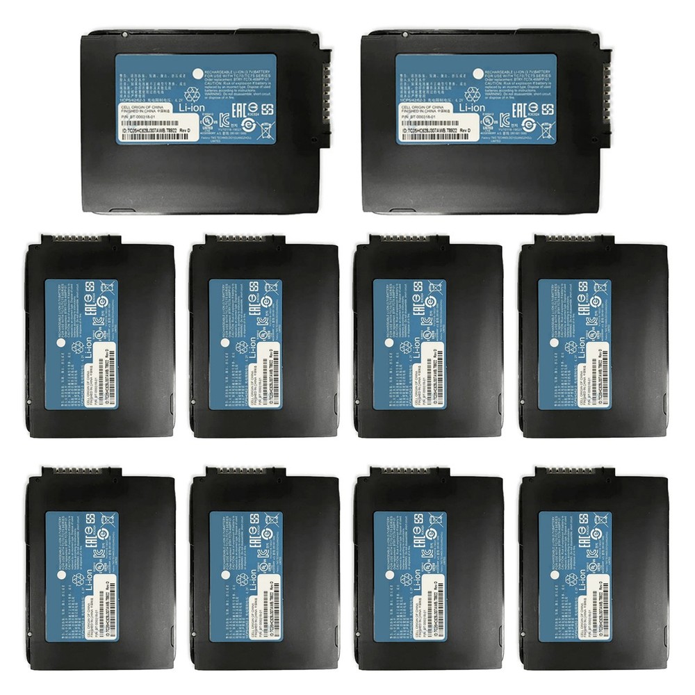 10X BT-000318 TC70 Battery for Zebra Scanner TC75 TC7X Series BTRY-TC7X-46MPP-01