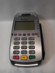 Verifone VX520 POS C.C. Reader Machine w/ Power Supply, Cords, Paper – Tested
