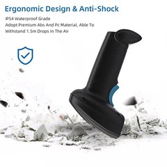 Wirelss & USB Handheld 1D 2D Barcode Scanner Bar Code Reader Manual Trigger D1O0