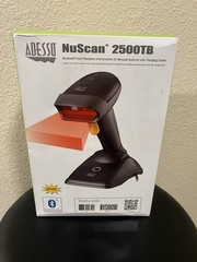 Adesso NuScan 2500TB Bluetooth 2D Barcode Scanner + charging Cradle—FREE SHIP 🔥
