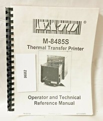 Sato Operator Technical Reference Manual Thermal Transfer Printer M-8485S #9682