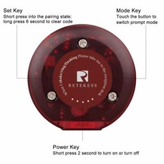 10 Buzzer for Retekess T119 Restaurant Pager System Queuing Cafe Food Truck Club