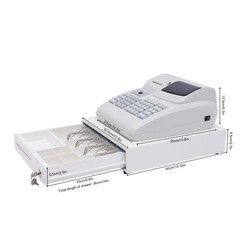 LED Display POS Electronic Cash Register Drawer BoxFor Restaurant Bills Coins