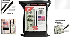 Ambidextrous 50 Count Refillable Bill Detector Pen – Instant Fraud Protection