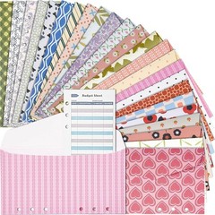 Rancco A6 Budget Binder: 24 Cash Envelopes & Expense Trackers