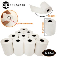 Thermal Paper 2 1/4 x 85 (50 Rolls) First Data FD50 FD130 FD100Ti FD55