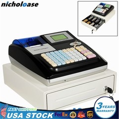 NEW Electronic Cash Register 48 Keys Cash Management System with Thermal Printer