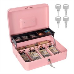 Cash Box with Money Tray and Lock Metal Money Box for Cash Register Large Cas…