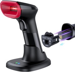 TEEMI TMSL-58CR 2D Bluetooth Barcode Scanner QR USB Cradle Wireless