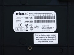MICROS WORKSTATION 5A SYSTEM UNIT DIGITAL DISPLAY TOUCHSCREEN POS COMPUTER