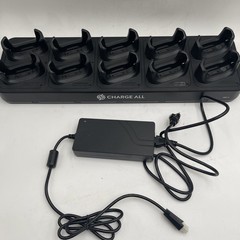 Charge All 10-Slot Cradle Charger For Zebra T51 & T56 With AC Power Adapter