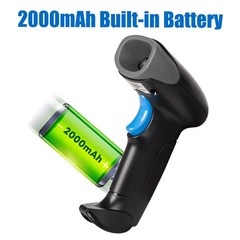 1D 2D QR Barcode Scanner Foldable Stand 2.4G Wireless USB Wired Handheld CMOS