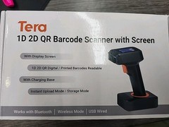 Tera Pro HW0006 Wireless Barcode Scanner 1D 2D QR w Display Screen