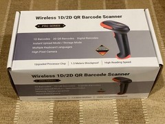 1D 2D QR Barcode Scanner Wireless and Wired with Battery Level Indicator Digi…