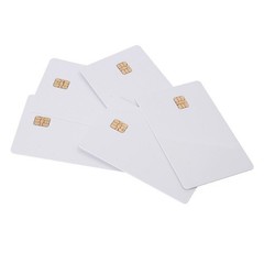 5 Pcs ISO PVC IC W/ SLE4442 Chip Blank Smart Card Contact IC Card Safety White