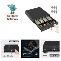 Commercial Grade 13&Prime; Manual Cash Register Drawer for Small Business Efficiency
