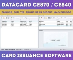 DATACARD CE870 / CE840 Card Software / ID Card Personalization System