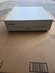 Epsilont Mini Cash Drawer EPS-410 White With 2 Keys Great Condition.