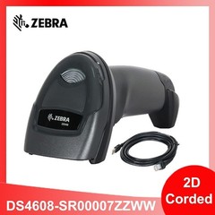 Zebra DS4608-SR00007ZZWW Wired 1D/2D Handheld Barcode Scanner Imager w USB Cable