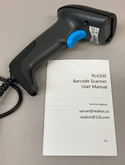 REALINN USB 2D QR Barcode Scanner Wired, Automatic Handheld Code Reader – NEW