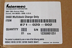 INTERMEC 871-020-002 CK60/CK61 Multidock (Charge Only) MODEL AD4