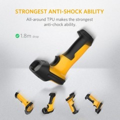 Inateck 1D Barcode Scanner Barcode Reader Wireless 2.4GHz Adapter Auto Scanning