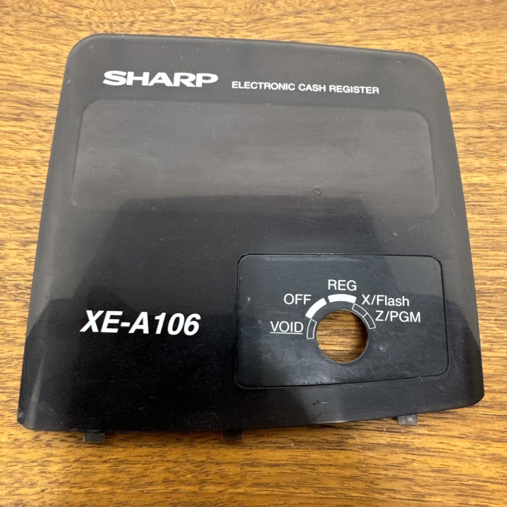 Sharp XE-A106 Cash Register Digital Display Cover Plate Genuine Replacement Part