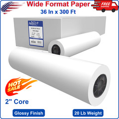 Alliance Wide Format Paper CAD Bond Rolls (20lb | 2 Rolls, 36&Prime; x 300ft | 2&Prime;Core)