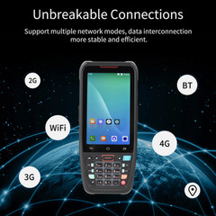 Handheld POS Android 10.0 PDA Terminal 1D/2D/QR Barcode Scanner Support 2/3/4G