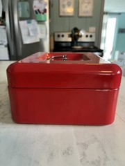 Cash Box ,Storage Safe Lock Box with Key,