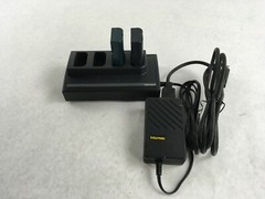Intermec Z2400 4 Bay Four Slot Battery Charger Charging With 2 7.4V Batteries