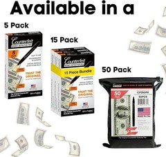 USA-Made Counterfeit Bill Detection Pens – 50 Count for Secure Transactions