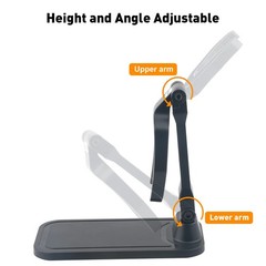 Universal Barcode Scanner Stand Foldable Angle Height Adjustable Holder
